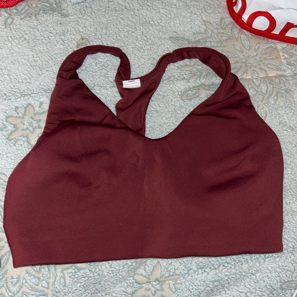 Burgundy Lululemon bra
